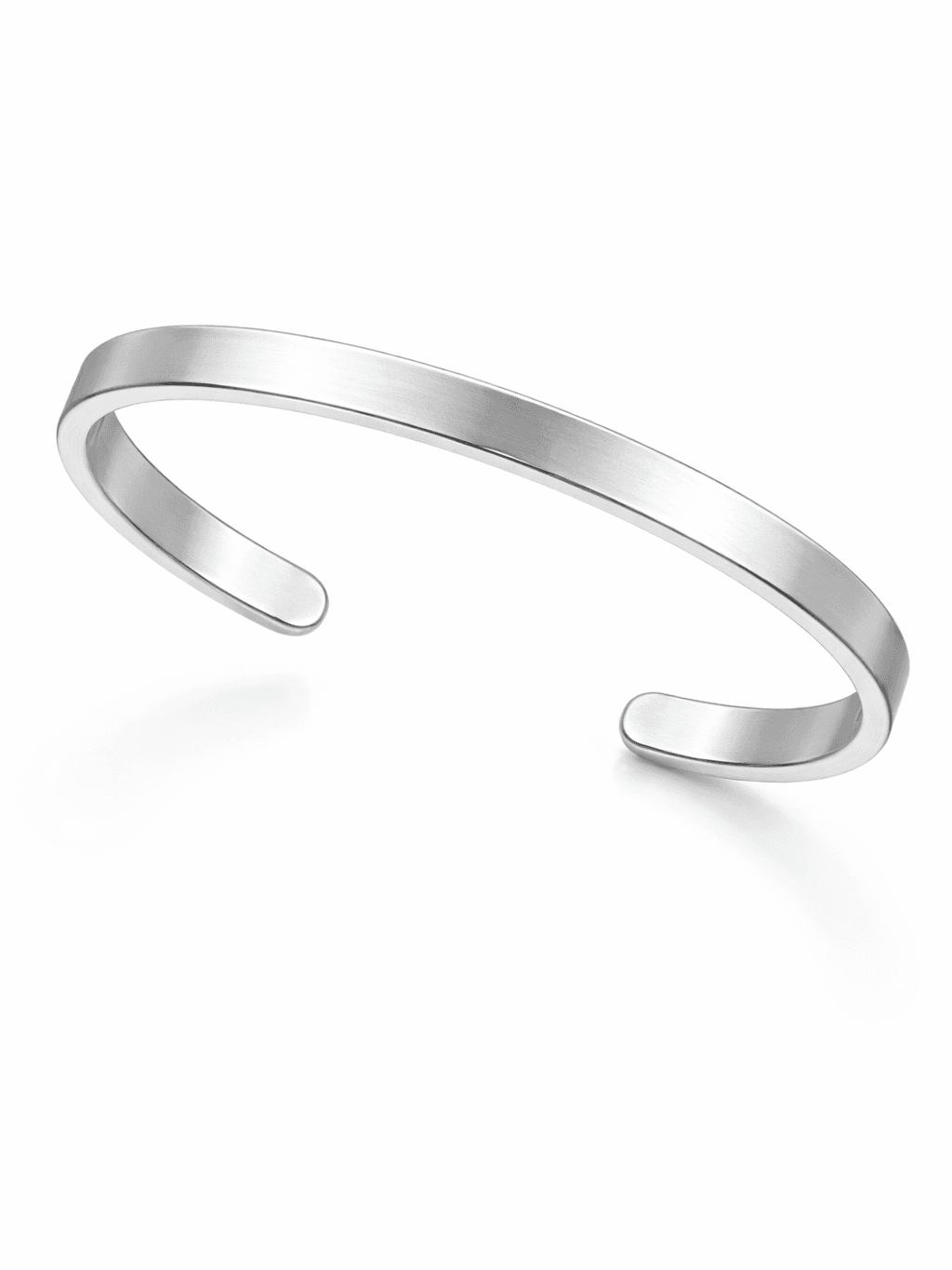 Men's Sterling Silver Matte Brushed Cuff Bracelet