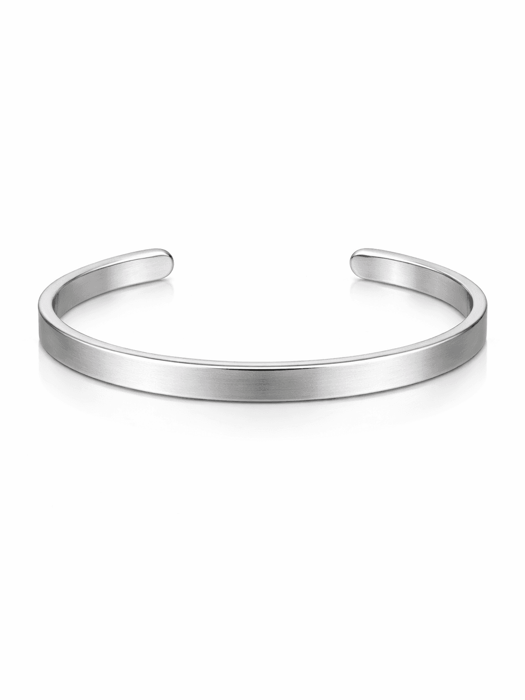 Men's Sterling Silver Matte Brushed Cuff Bracelet