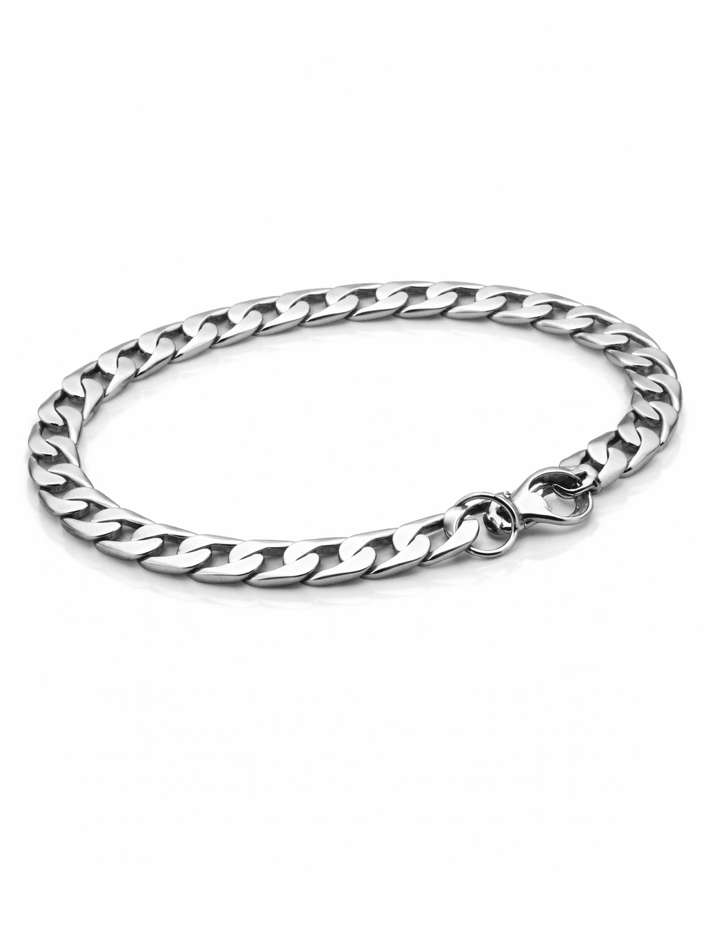 Men's Sterling Silver Classic Curb Link Bracelet