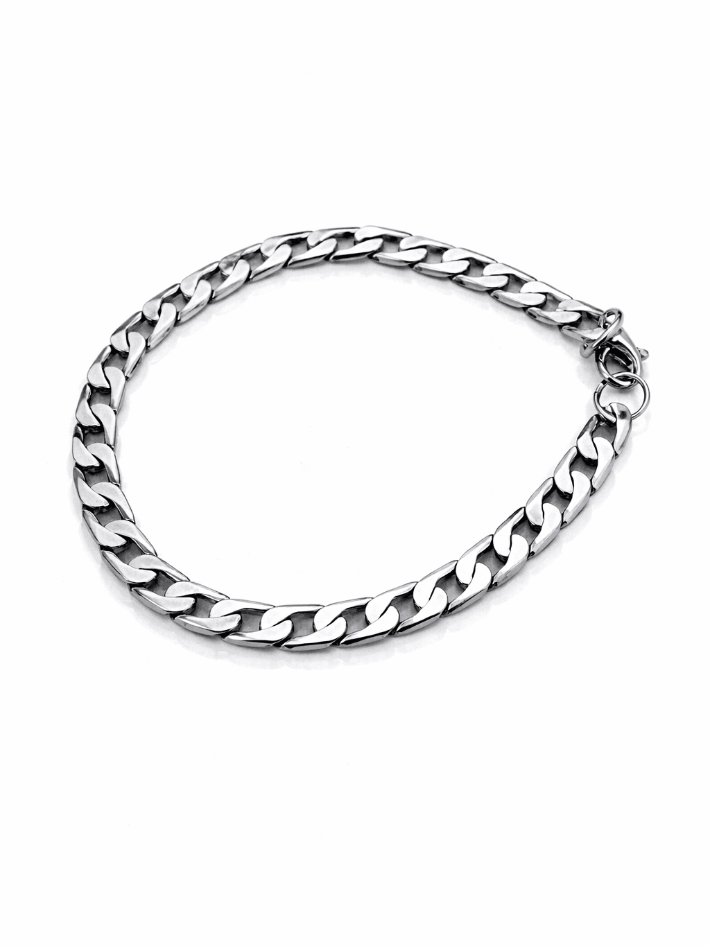 Men's Sterling Silver Classic Curb Link Bracelet