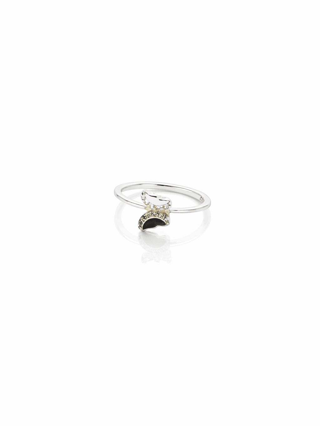 Adorable Sterling Silver Butterfly Ring Fashion Gift for Girls