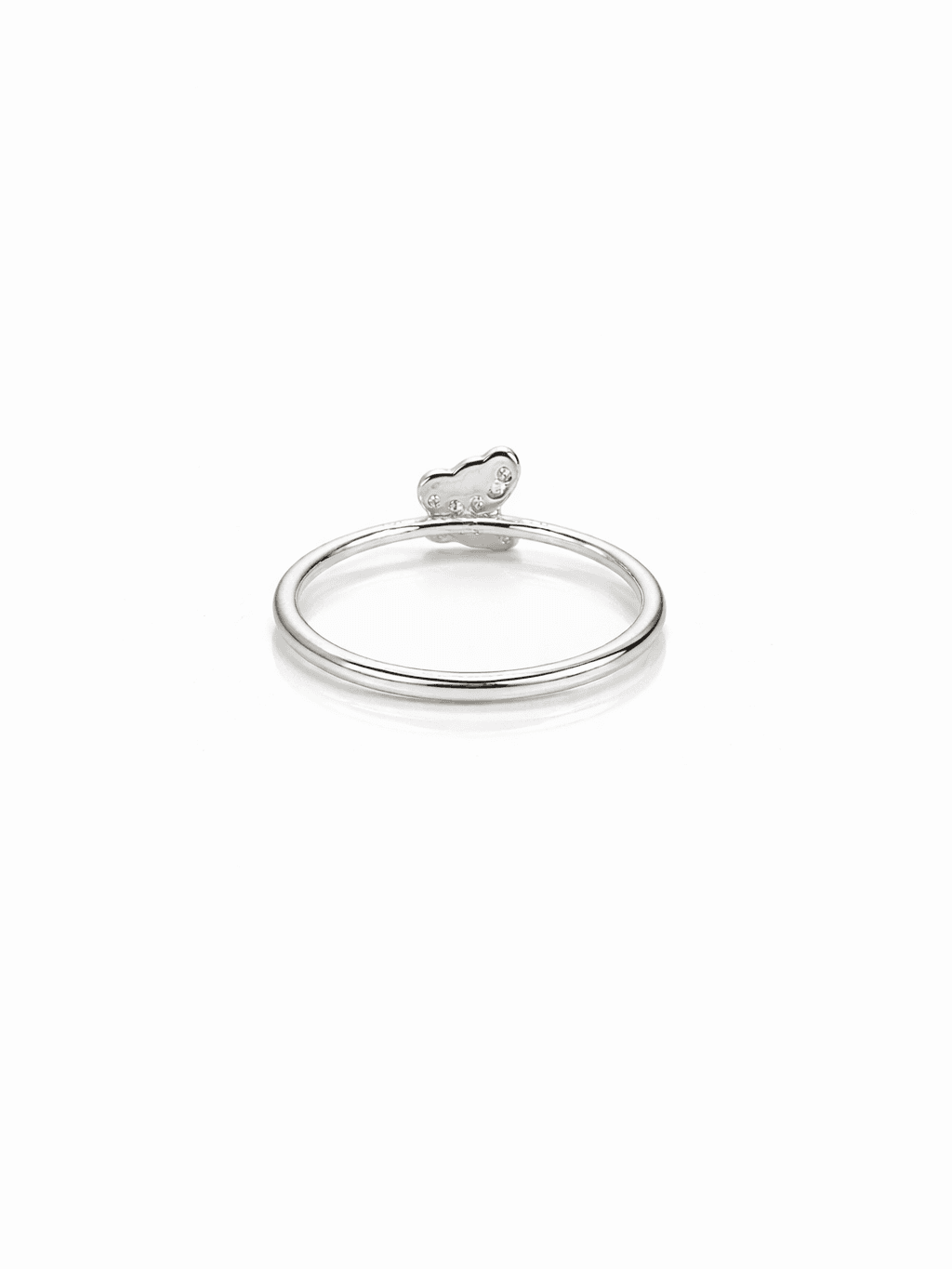 Adorable Sterling Silver Butterfly Ring Fashion Gift for Girls