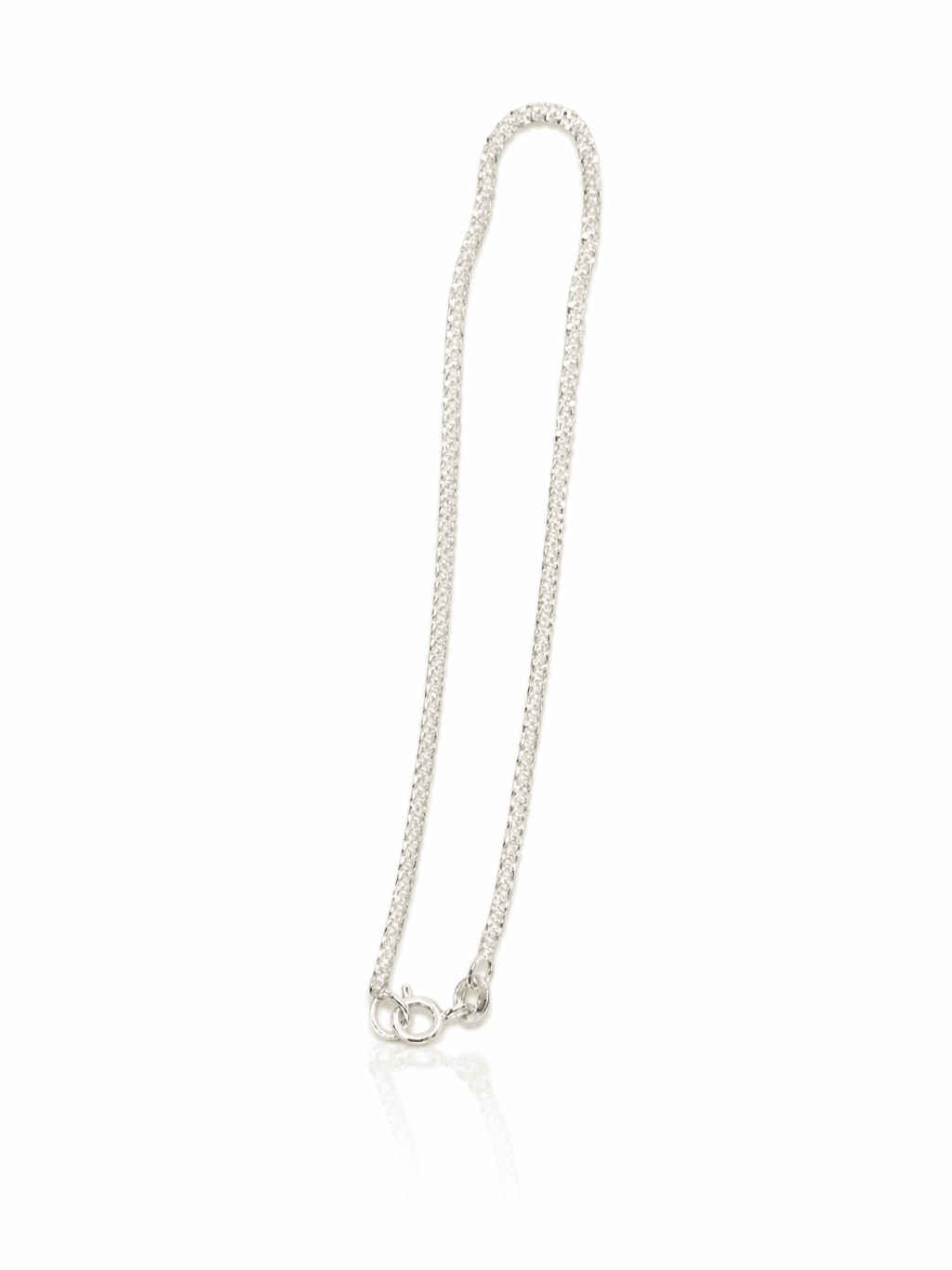 Dainty Sterling Silver Sparkle Chain Bracelet Minimalist Jewelry
