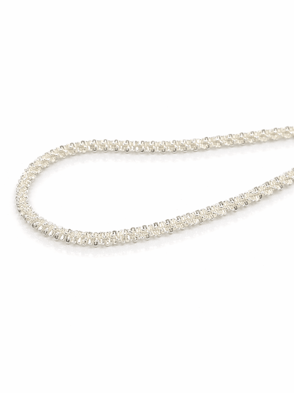 Dainty Sterling Silver Sparkle Chain Bracelet Minimalist Jewelry