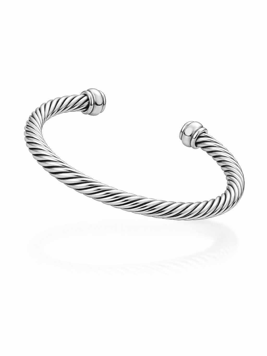 Men's Sterling Silver Twisted Kada Bracelet